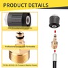 2Pack High Pressure Washer Adapter, M22 14mm Brass Quick Connect
