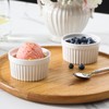 MALACASA Ramekins 4 oz Oven Safe, Porcelain Creme Brulee Ramekins