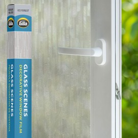 Gila® Glass Scenes Ice Forest Decorative Residential Window Film No Glue No Adhesive Static Cling DIY 3ft x 6.5ft (36in x 78in) (19.5 sq ft)