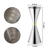 Delgeo Stainless Steel Cocktail Jigger-Spirit Measure with Mark 5/10/15/20/25/30/40/50 ml,Silver
