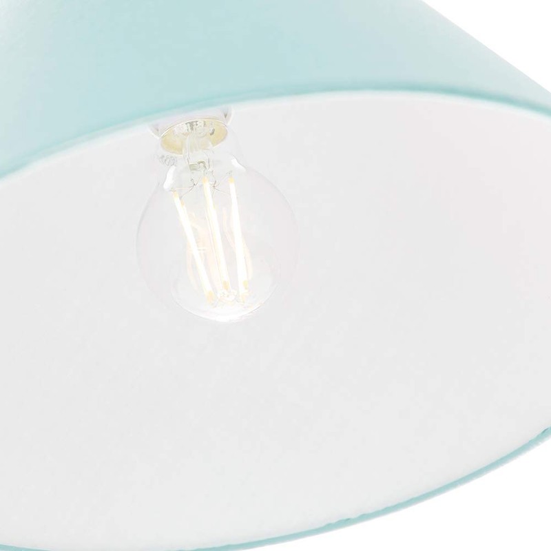 Traditional 12" Duck Egg Cotton Coolie Lampshade Suitable for Table