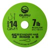 Guru QM1 Standard Hair Rigs 15" Qty 8 (Size 10