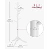 VASAGLE Solid Wood Coat Rack, Free Standing Tree-Shaped Coat Rack
