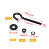 Wealrit 10 Set Round Hook Eyelet Bolt M6 Long Shank