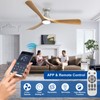 Depuley 52-Inch Ceiling Fans with Lights: Wood 3 Blade Flush