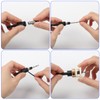 6-Piece Drill Bit with Countersink, Drill Countersink with Depth Stop,