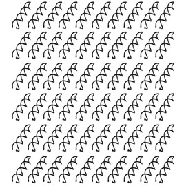 OMYZERO 60Pcs Non-Scratch Round Tips Spiral Bobby Hair Pins Spin Pins Twist Screw Hair Pin for Women Bun Hair Style DIY (Black)