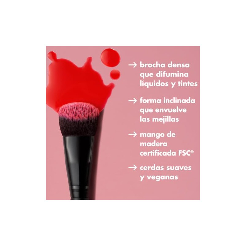 e.l.f. Cosmetics Brocha Difuminadora Tintes Labiales y Pigmentos Líquidos