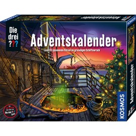 Kosmos 632441 Advent Calendar, Solve the 24 Exciting Puzzles in the Creepy Shipwreck, Toy and Puzzle Advent Calendar 2022 for Detectives, for Children from 8 Years