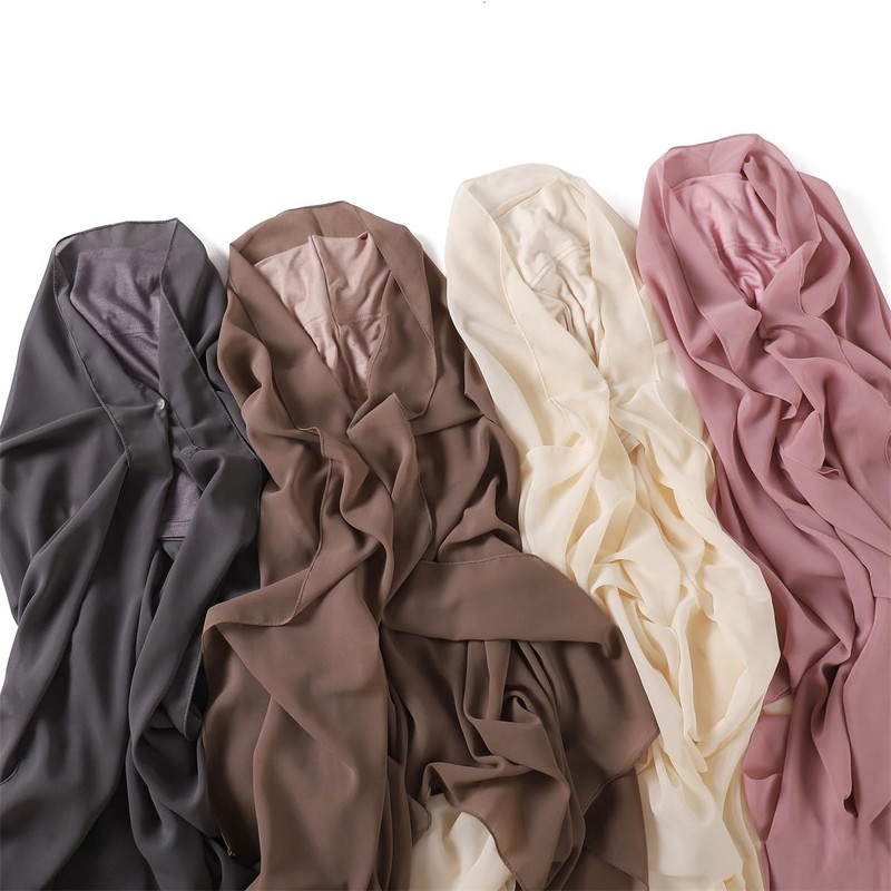 HURESON Instant Chiffon Hijab Set 3-in-1 Hijabs Scarf with Built-in