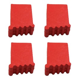 4 pieces 25 x 50 mm ladder feet, rubber ladder feet, non-slip ladder feet, universal rubber feet for ladders, replacement feet for household ladders, foot covers for home workers, folding ladder