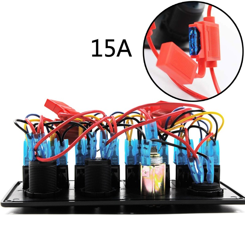 FXC - Panel de interruptor multifunción de 12 V 24