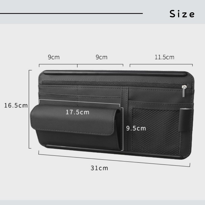 All Trust Car Sun Visor Storage Visor Sunglasses Holder Eyeglass