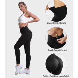 Leggings Women High Waisted Tummy Control Squat Proof Best Workout Buttery Soft Pant