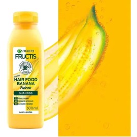 Shampoo Garnier Fructis Hair Food Banana Fuerza en tubo depresible de 300mL por 1 unidad de 300mL                                                     