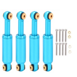 Upgrade Parts Metal Shock Damper for Axial SCX24 RC Crawler Car, 4 Pcs Oil, High Strength and Use, Suitable for 1/24 Simulation Model RC Cars (Blue)