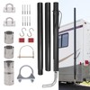 HRepair 44461 RV Generator Exhaust Extension Kit 136inch Generator Muffler