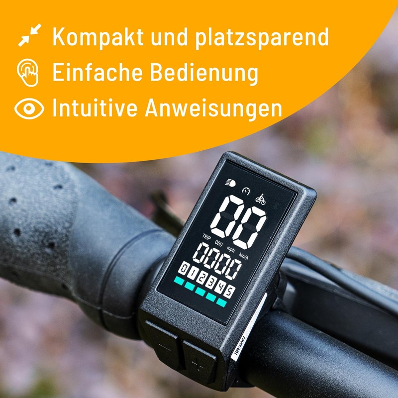 E-Bike Display Electric Bicycle Compatible with Bafang BBS01 BBS02 BBS-HD