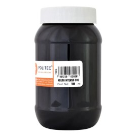 Pintura Acrílica Politec 500ml Negro Intenso Mate Para Madera Metal Tela
