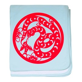 CafePress Zodiac, Year of The Snake Baby Blanket, Super Soft Newborn Swaddle