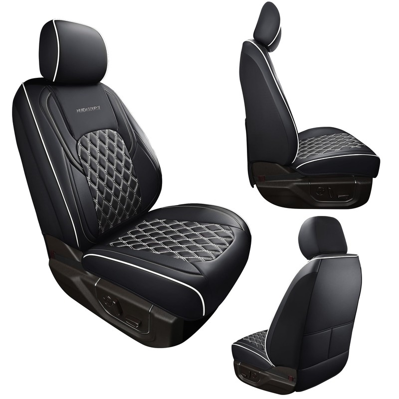 Huidasource Tacoma Front Car Seat Covers, Leather Seat Cushion Cover