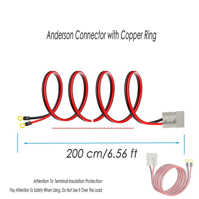 Anderson Plug Connector Cable,Electric Forklift Charging Plug,50A Battery Quick Jumper