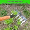 2Pcs Iron Rake for Weeding, Garden Metal Rake Heavy Duty