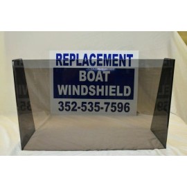 Custom 23 1/4"  ID wide center or side boat windshield,    16" high