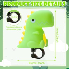 DOWNDRIFT Dinosaur Bicycle Bell Bicycle Horn Children's Horn Bicycle Children Dinosaur Horn Mini Bicycle Bell Children Bicycle Bell for Riding Trekking Play Outdoor