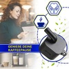 Descaling spout for hot water for capsule machine with original