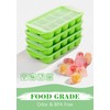 DOQAUS Ice Cube Tray with Lid and Bin - 4