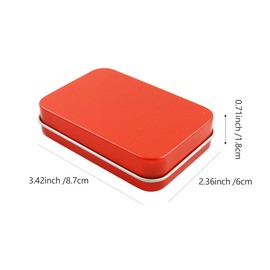 Vagocom 2Pack Portable Dental Floss Box, 3.4 * 2.3 * 0.7inch / 87x60x18mm Empty Reusable Floss Holder,Small Dental Floss Dispenser for Travel,Outdoor(Red)