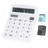 Calculadora Electrónica 12 Dígitos Computadora,energía Solar Color Blanco