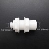 5 PCS White Fittings Bulkhead Connector 1/4" Tube Quick connect