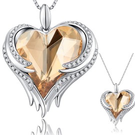 Love Heart Necklace Jewellery Women 925 Sterling Silver Ladies Necklace Anniversary Birthday Mother's Day Jewelry Gifts for Mum Her Wife