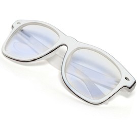 MFAZ Morefaz Ltd Damen Herren Lesebrille +1.0 +1.5 +2.0 +2.5 +3.0 +3.5 +4.0 Blue Light Filter Brille Blendschutz, Kratzfestes Objektiv Computer TV Anti Glare (3.00 Anti Glare, White)