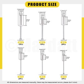 Mardatt 121 Pieces 8 Inch Rivet Gun with 120 Pieces Blind Rivets, M2.4 M3.2 M4 M4.8 Aluminium Manual Pop Rivets Tool Heavy Duty Riveter Tool for Automotive Metal Sheets Repair