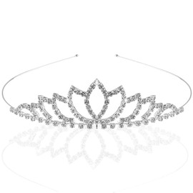 Itian Princess Kron Headband, Girls Rhinestone Head Jewellery, Princess Headband Hair Clip, Crystal Women's Hair Crown for Birthday, Wedding, Prom, Holiday, Party Gift, Rhinestone