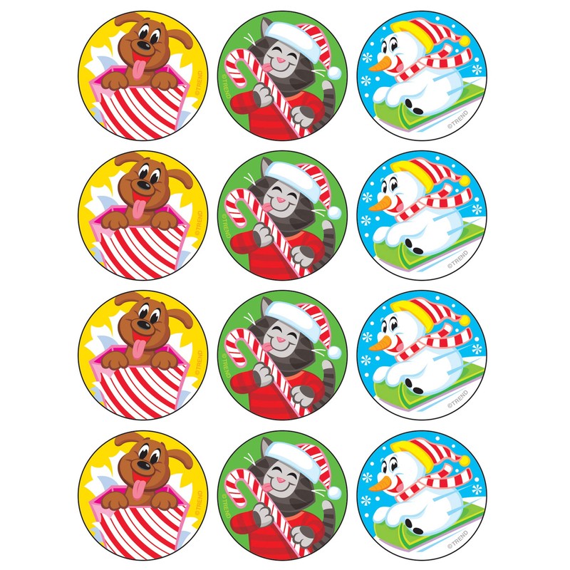 Holiday Pals/Peppermint Stinky Stickers®, 48 Count