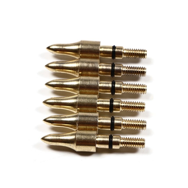 TOPARCHERY 12/24 pcs Broadheads 100 Grain Steel Screw-in Arrowhead Arrow