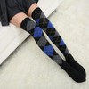 Pack of 2 Warm Winter Knee Socks Checked Pattern Inner