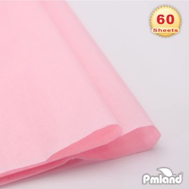 PMLAND Gift Wrapping Tissue Paper - Pink Color - 20 Inches x 26 Inches 60 Sheets