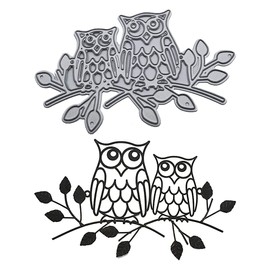 Owls Metal Die Cuts,Cutting Dies for Card Making Clearance,Embossing Dies for Scrapbooking, DIY Album Paper Cards Art Craft Decoration