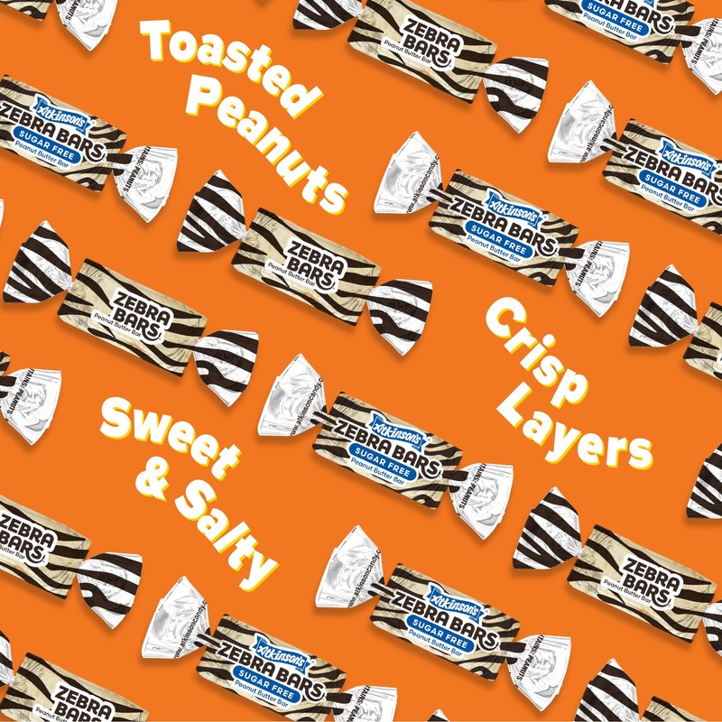 Atkinson Wrapped Bulk Candy Bars, Peanut Butter, 1 Pound