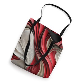 Golden Air – Cranberry & Champagne Flowing Abstract Tote Bag