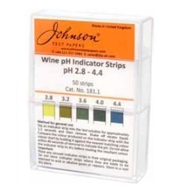 Johnson FBA.JI-SR75-BWQ0 pH INDICATOR STRIPS (pH 2.8-4.4) HOMEBREW