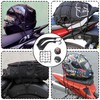 2PCS Motorcycle Cargo Net, Durable Motorcycle Luggage Straps with Hooks,