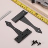 sourcing map 4 Inch Door Tee Hinge, 2Pcs t Strap