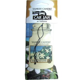 Yankee Candle Retired "TAHITIAN TIARE FLOWER" Car Jar Air Freshener ~ RARE ~ NEW