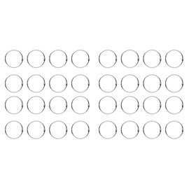Operitacx 2 Sätze à 20 Stk Aktivitätsring Silberring Rostfreier Schlüsselanhänger Pfingstrose Ringe Fotoalbum Ring Schlüsselring-clip Offener Binderring Bindemittel Rostfreier Stahl Silver